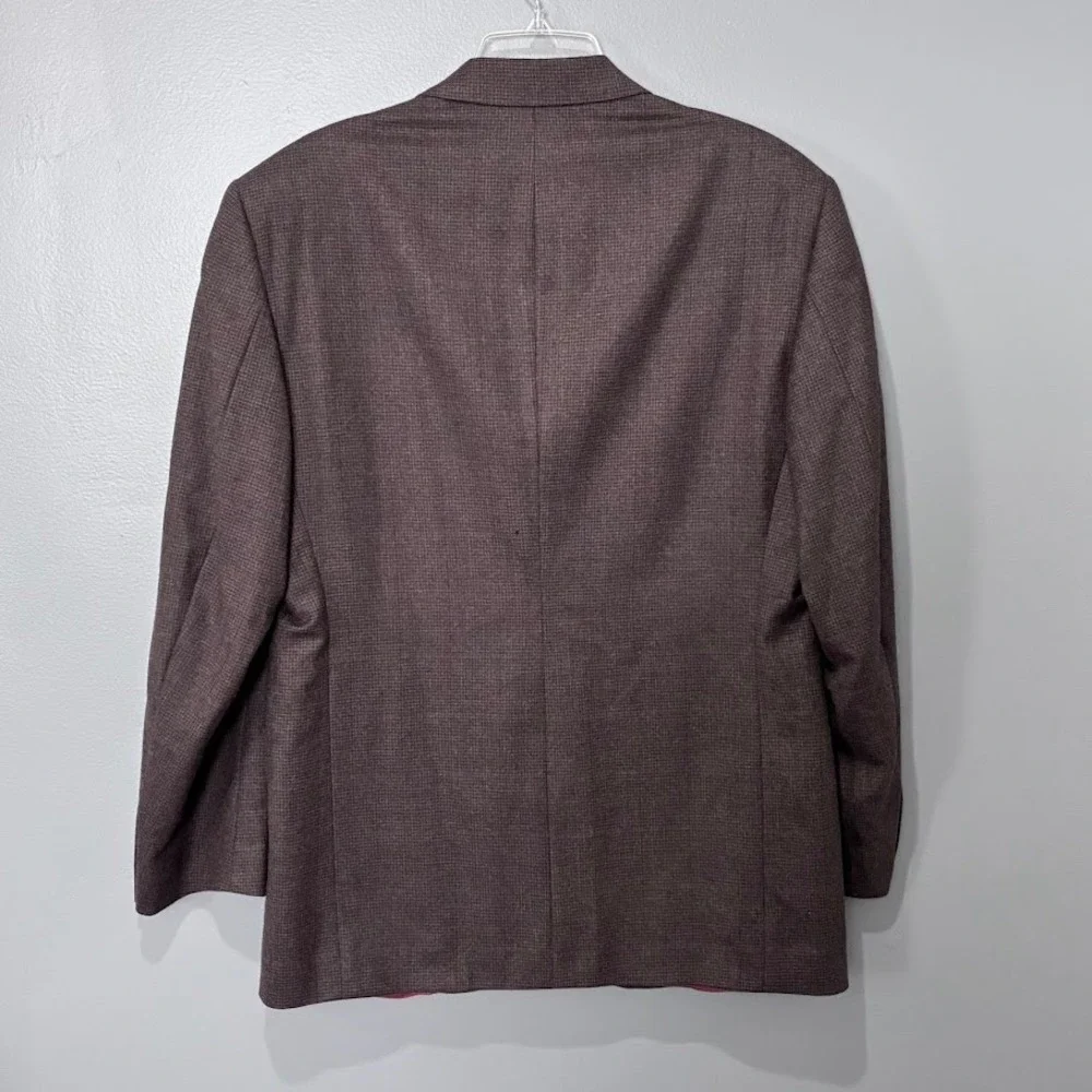 Evan-Picone Blazer Mens 42R Brown Pure Wool Sport Coat Classic Vintage‎ Designer